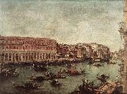 GUARDI, Francesco The Grand Canal at the Fish Market (Pescheria) dg oil